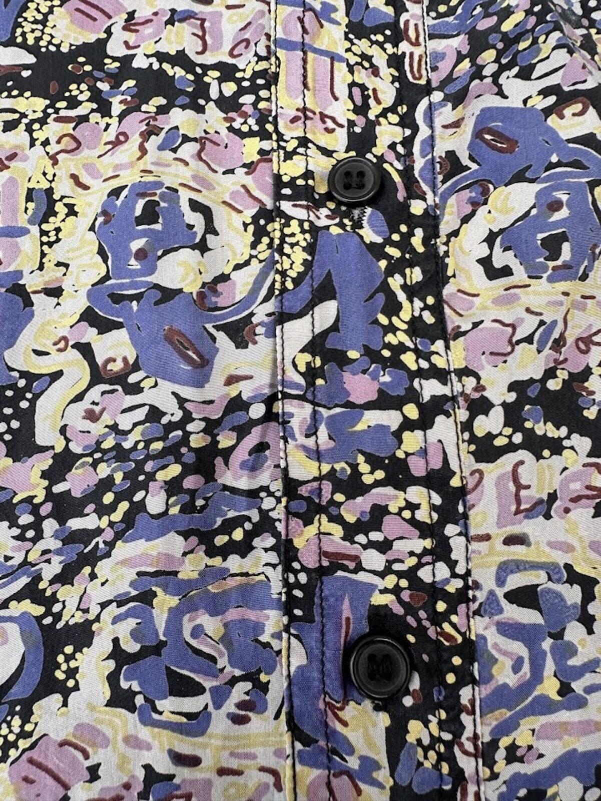 Vintage Subco Silk Abstract Shirt Large