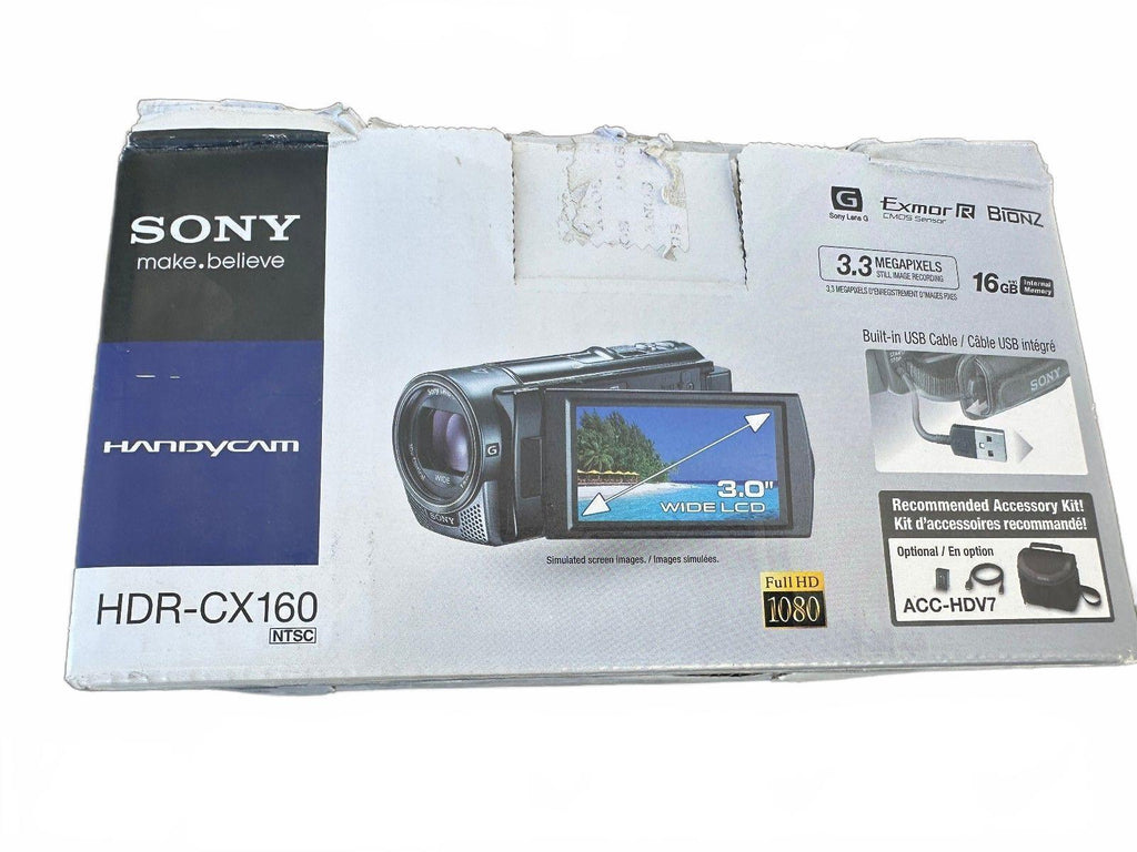 Sony HDR-CX160 HD Handycam Camcorder Complete
