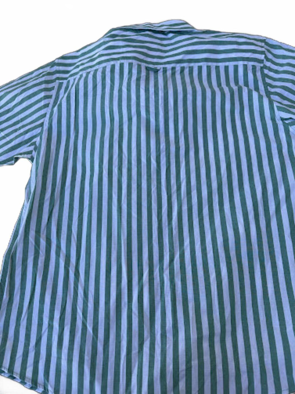 Contender Green White Stripe Button Shirt NWT large