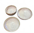 Set of 3 Studio Pottery Stoneware Bowls