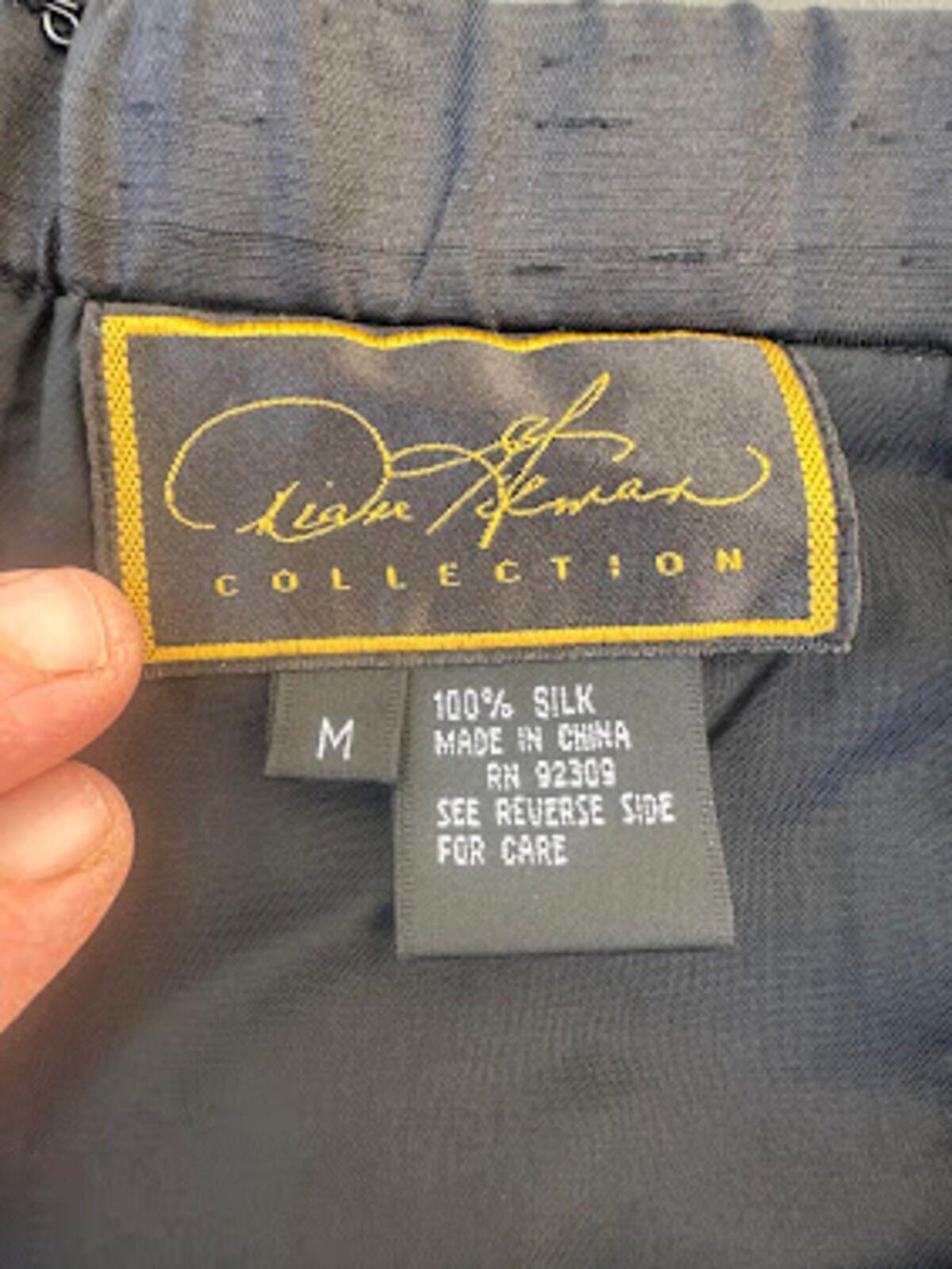 Vintage Black Silk Dress Pants Medium