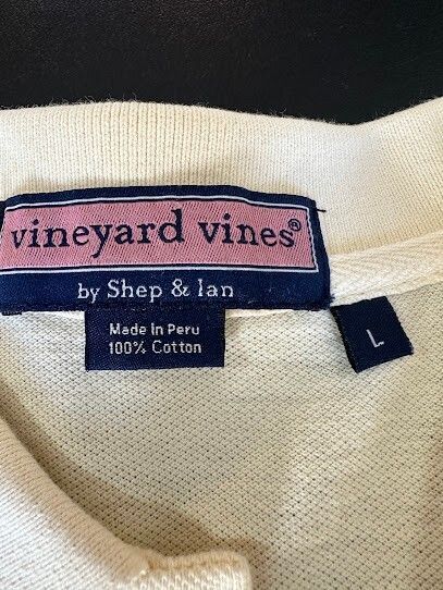 Vineyard Vines Yellow Polo Shirt Men's Large