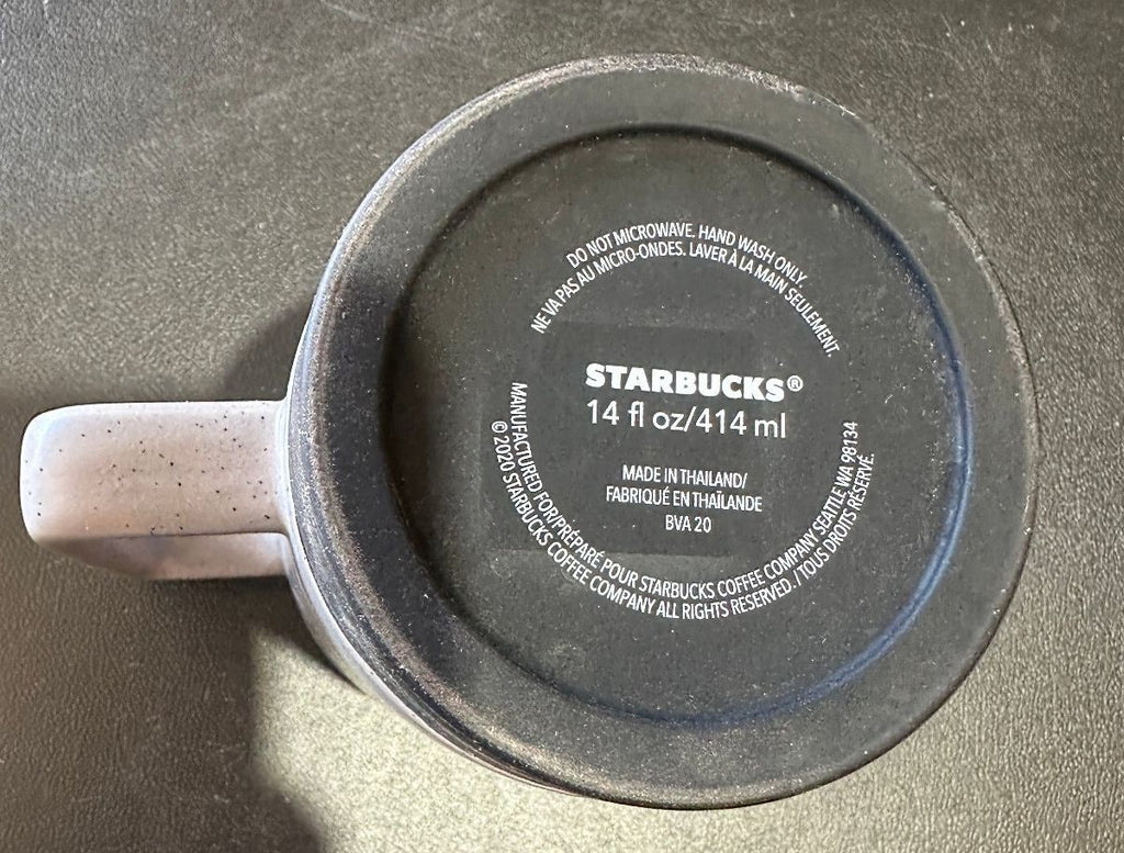 Starbucks Gray Speckled Travel Mug 14 oz
