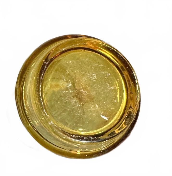 Vintage Amber Gold Glass Tumbler 4.5" Mid Century