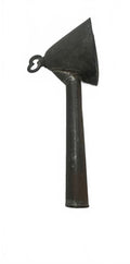 Vintage Hand Forged Steel Feed Grain Scoop Primitive