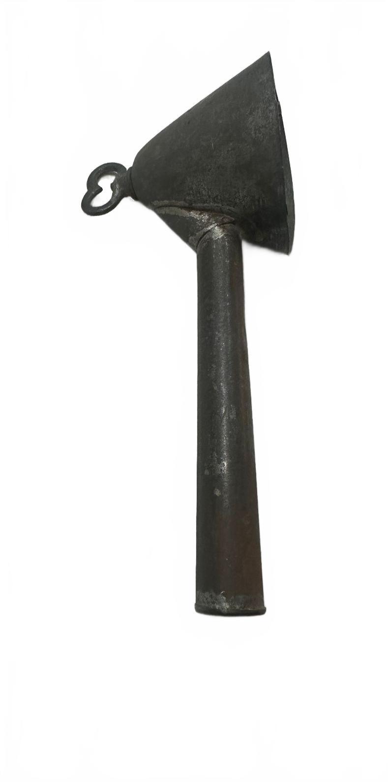 Vintage Hand Forged Steel Feed Grain Scoop Primitive