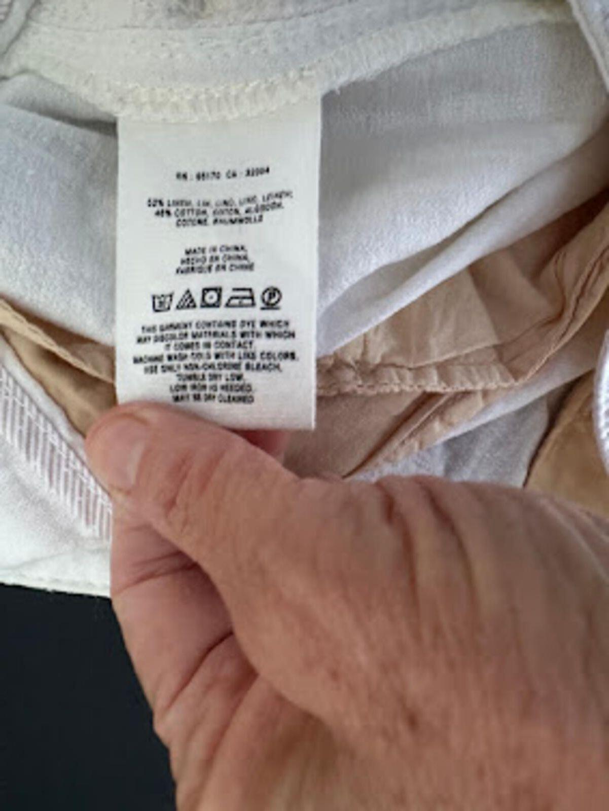 Pilcro Linen Blend Wide Leg Pants 32x27