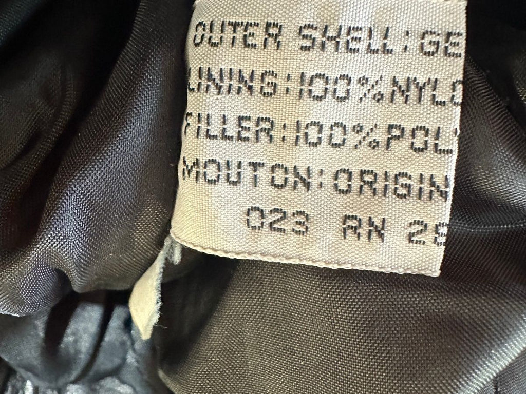 Vintage Members Only Black Leather Bomber Jacket 42