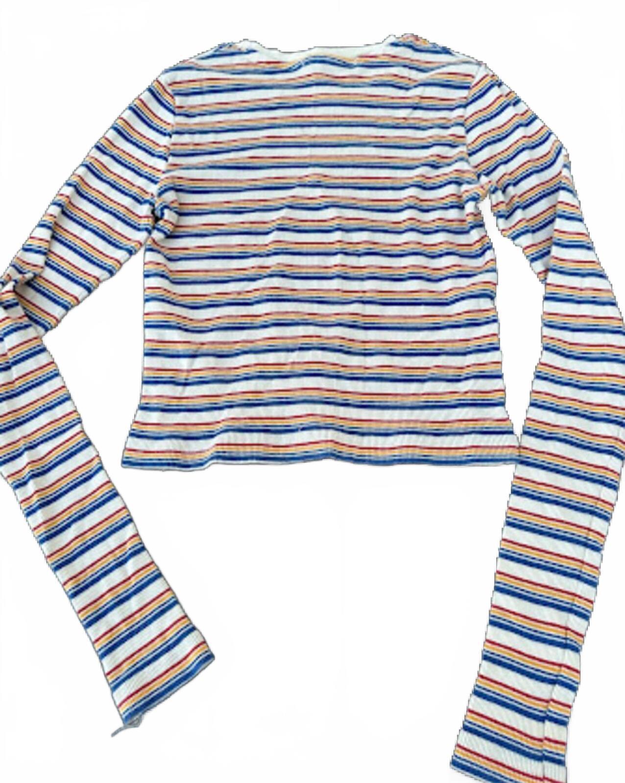 Brandy Melville Stripe Rib Crop Top