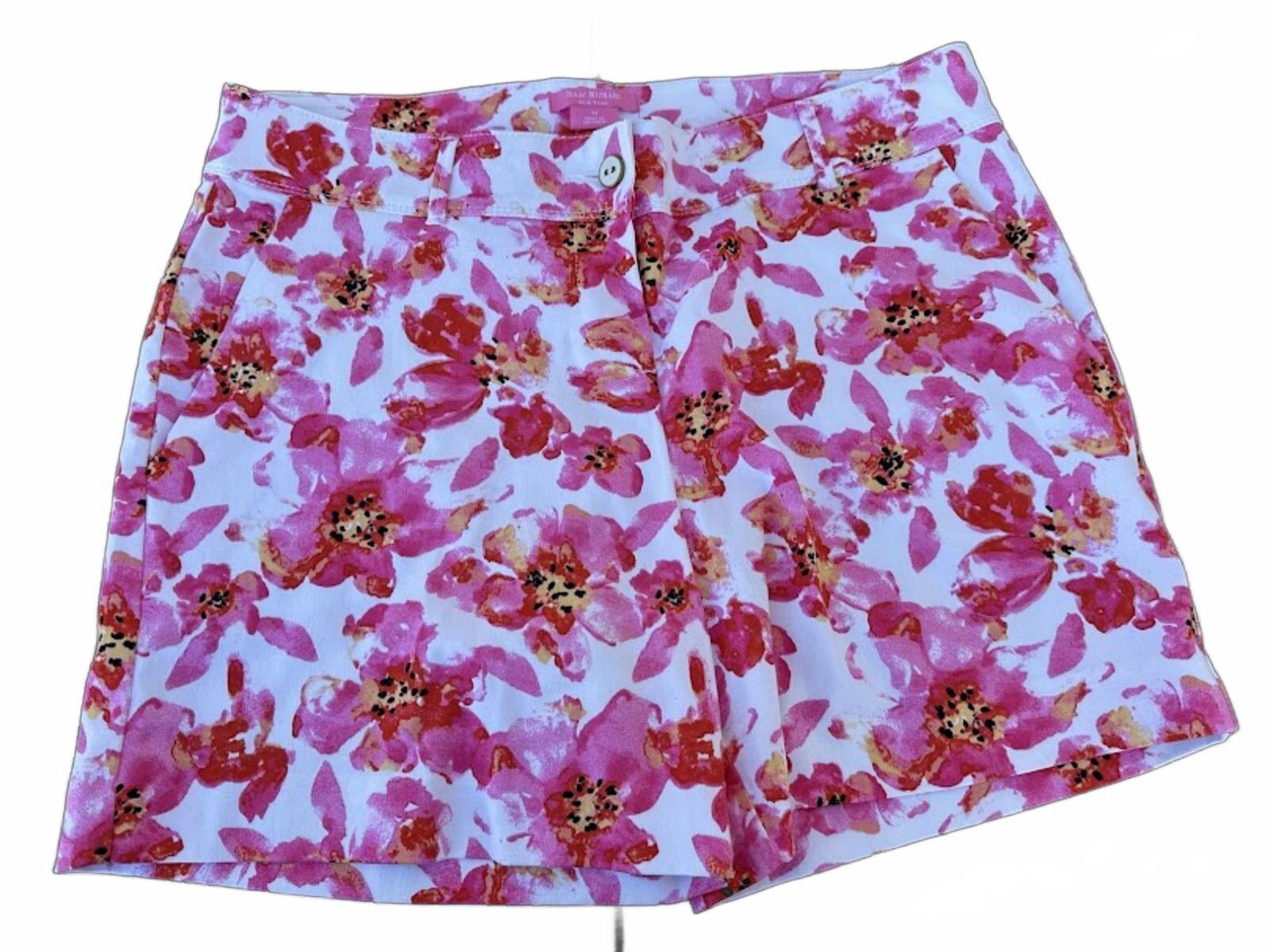 Isaac Mizrahi Pink Floral Shorts Sz 12