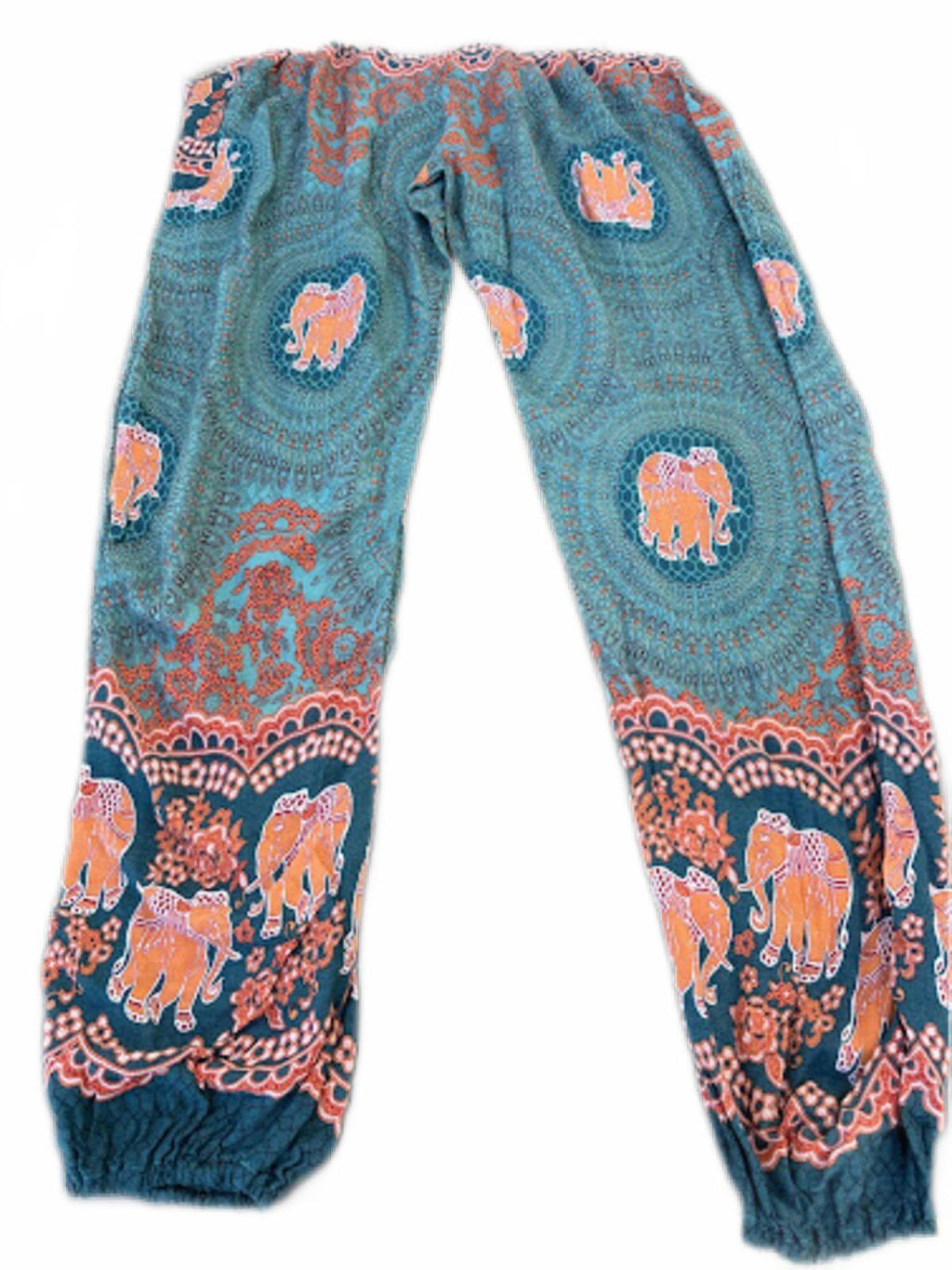 Elephant Print Thai Harem Pants Boho Joggers