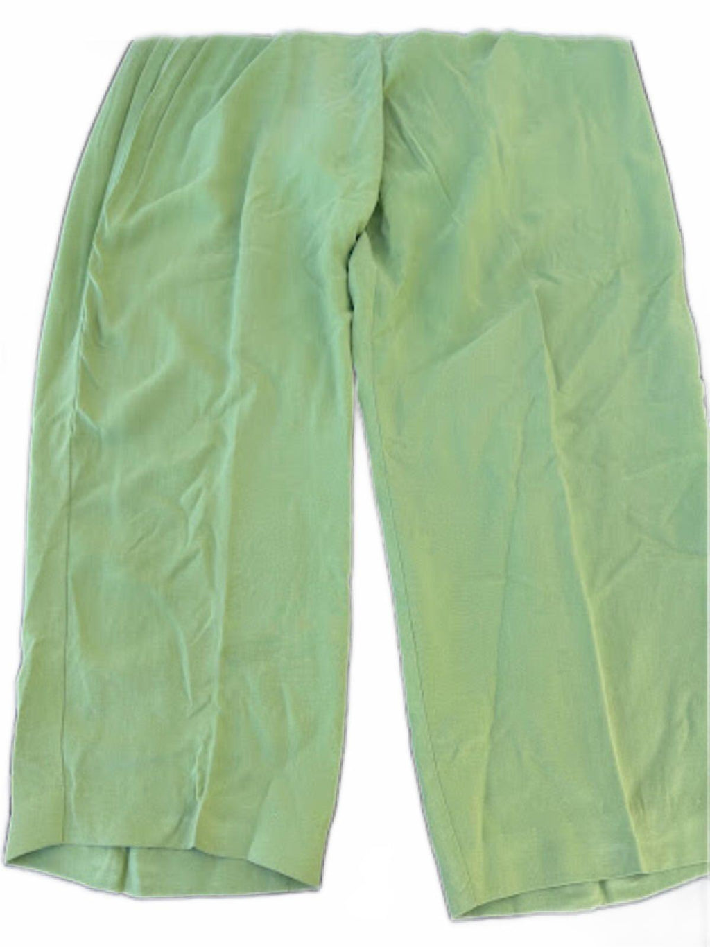 Melrose Studio Lime Green Silk Pants