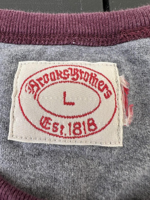 Brooks Brothers Flatiron 1818 Tee Gray Large