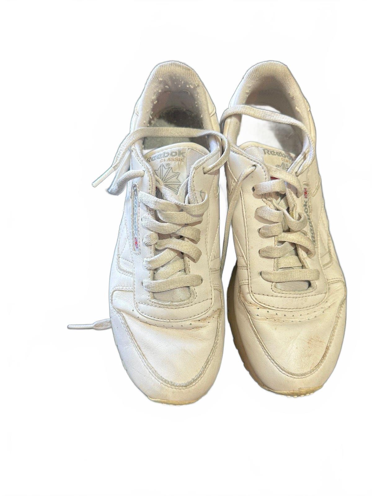Reebok Classic Leather White Sneakers Women's 7