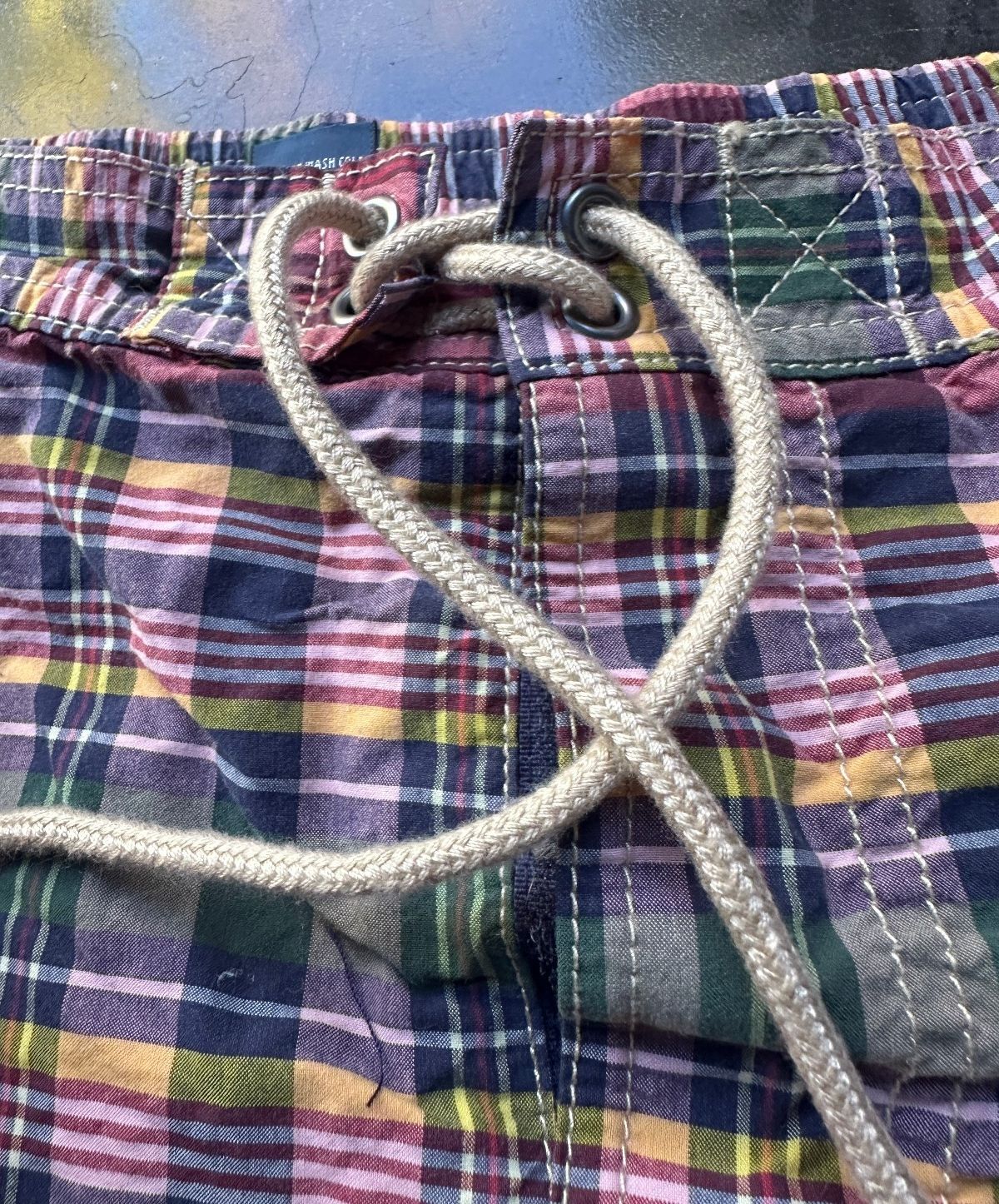 Polo Ralph Lauren Plaid Swim Trunks L Lined