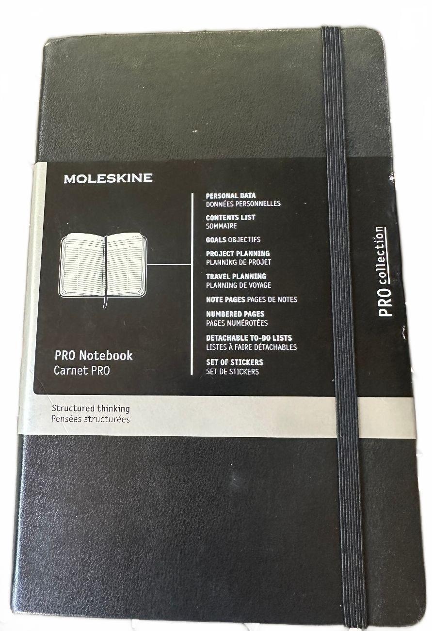 Moleskine PRO Notebook Pocket NWT Black