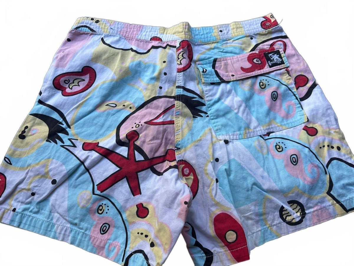 Gotcha USA Abstract Print Swim Trunks 34