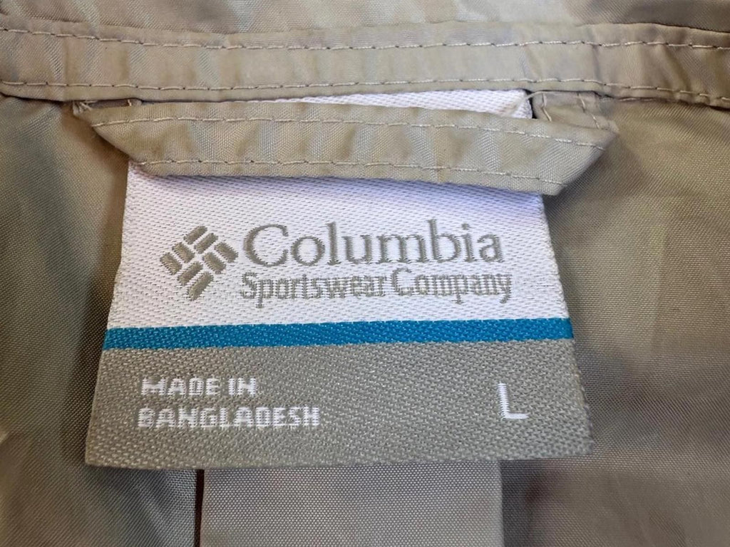 Columbia Two-Tone Gray Windbreaker Jacket Large