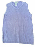 Kevo Lavender Silk Knit Sleeveless Top Large