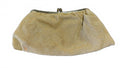 Vintage Gold Lame Kiss Lock Clutch Evening Purse