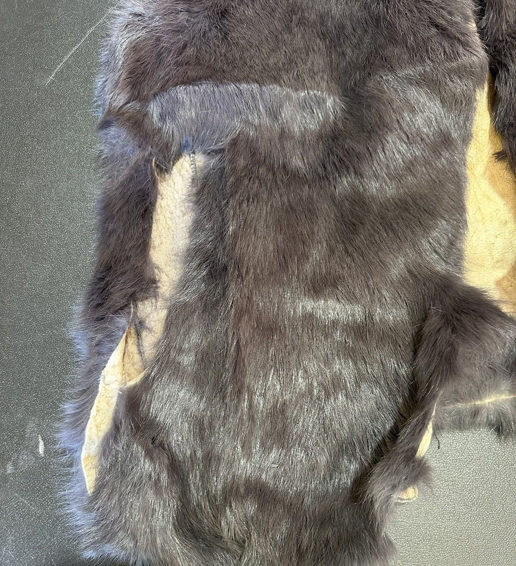 Gray Fur Vest Women's 21" Chest Needs Repair