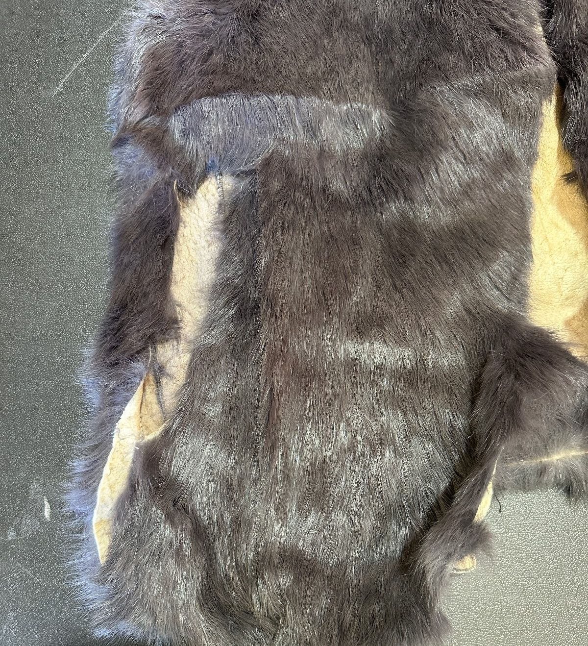 Gray Fur Vest Women's 21" Chest Needs Repair