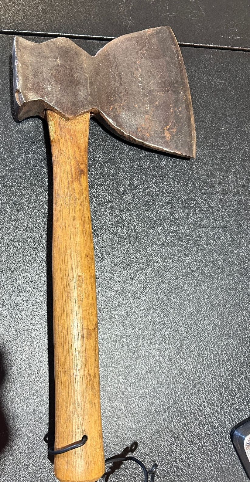 Antique W Hunt Hewing Hatchet Douglas Axe Co MA