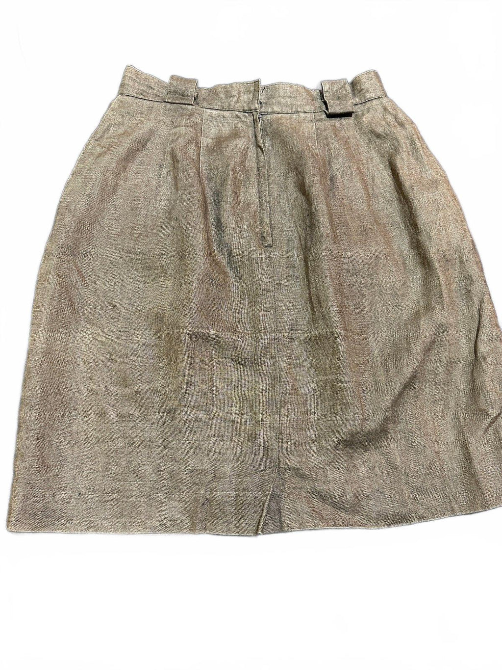 Classiques Entier Olive Linen Skirt Size 6