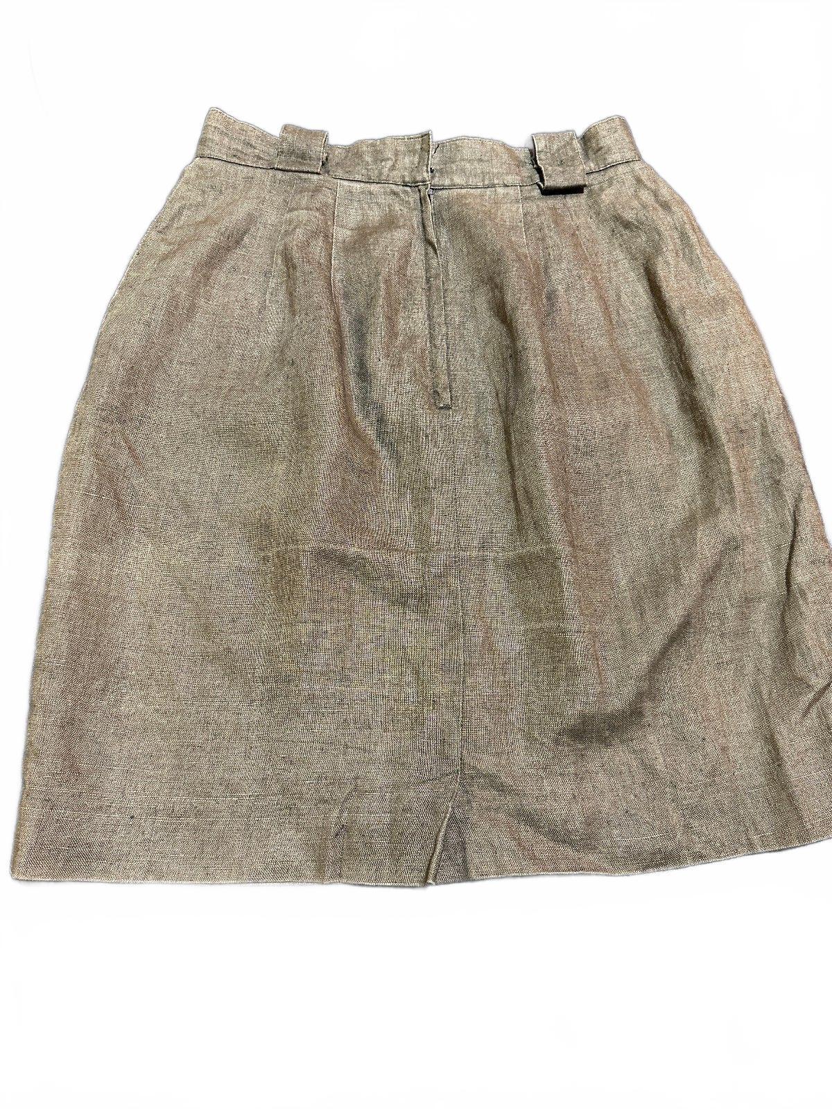 Classiques Entier Olive Linen Skirt Size 6