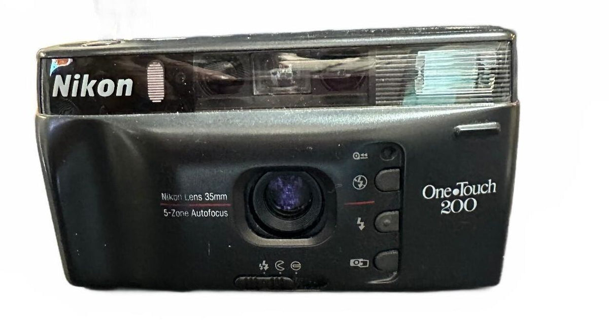 Nikon One Touch 200 35mm Camera w/ Case & Extras