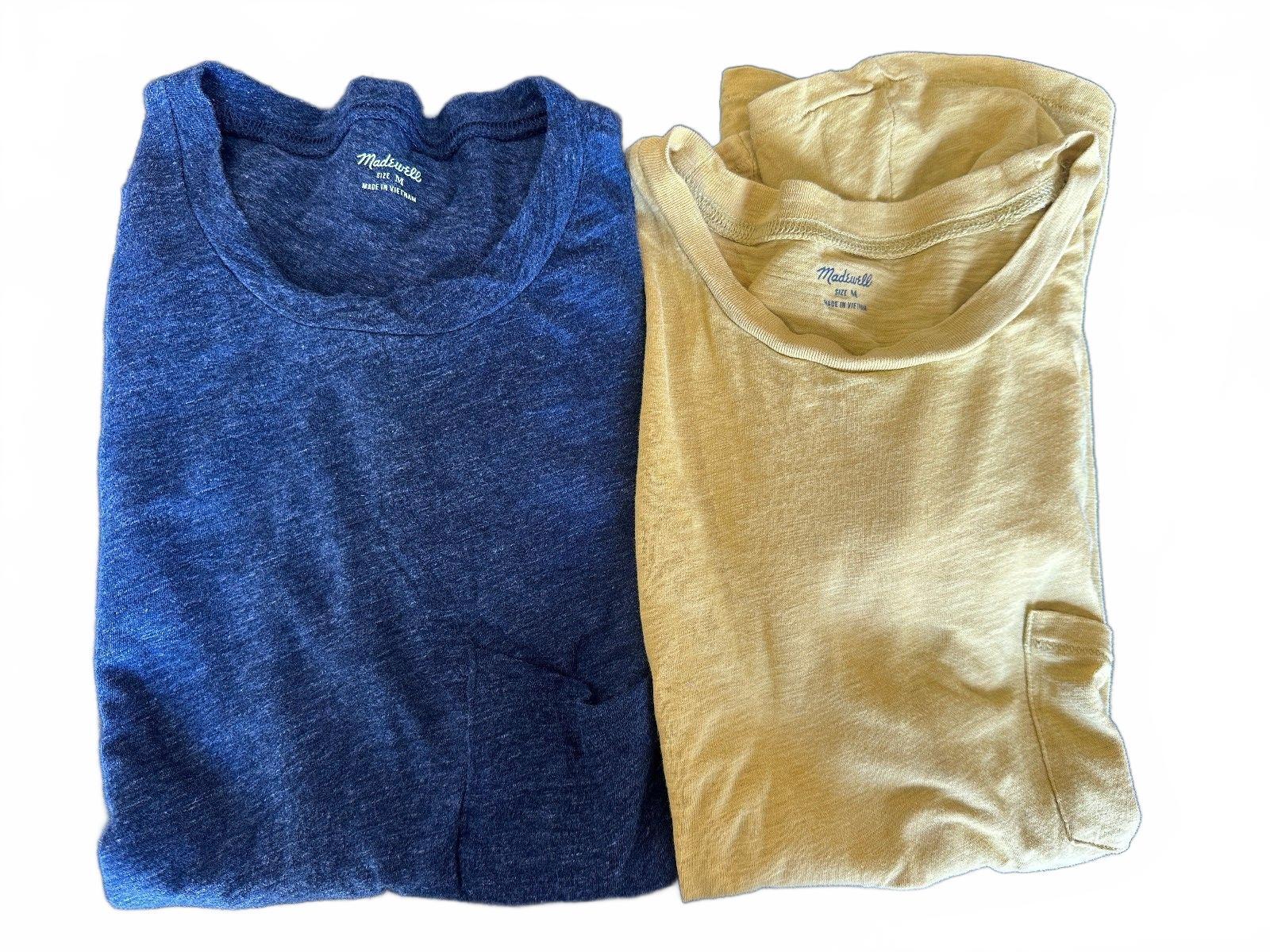 Madewell Pocket Tee Bundle Medium 2 Shirt Lot