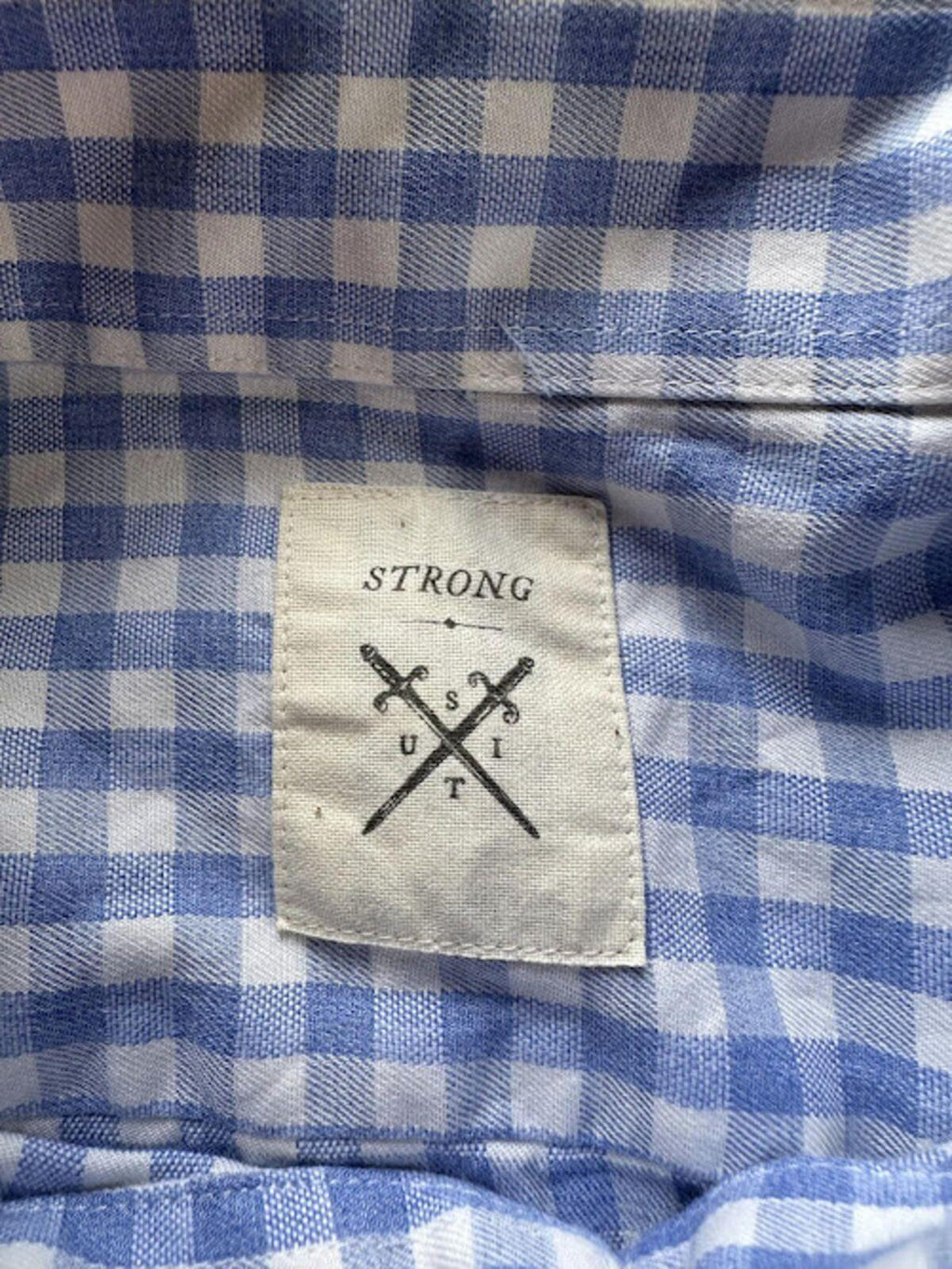 Strong Suit Gingham Dress Shirt M/L