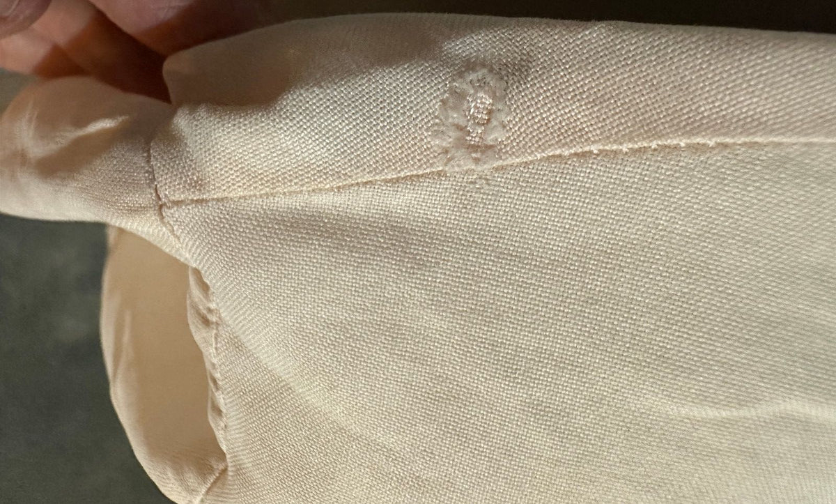 2567 Pale Pink Silk Blouse Size 6