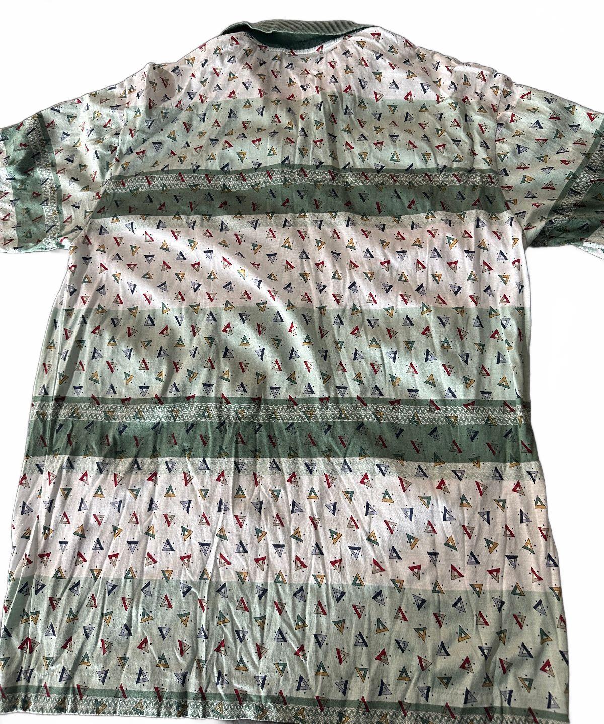 Enrico Uomo Cotton Geometric Polo Shirt Medium
