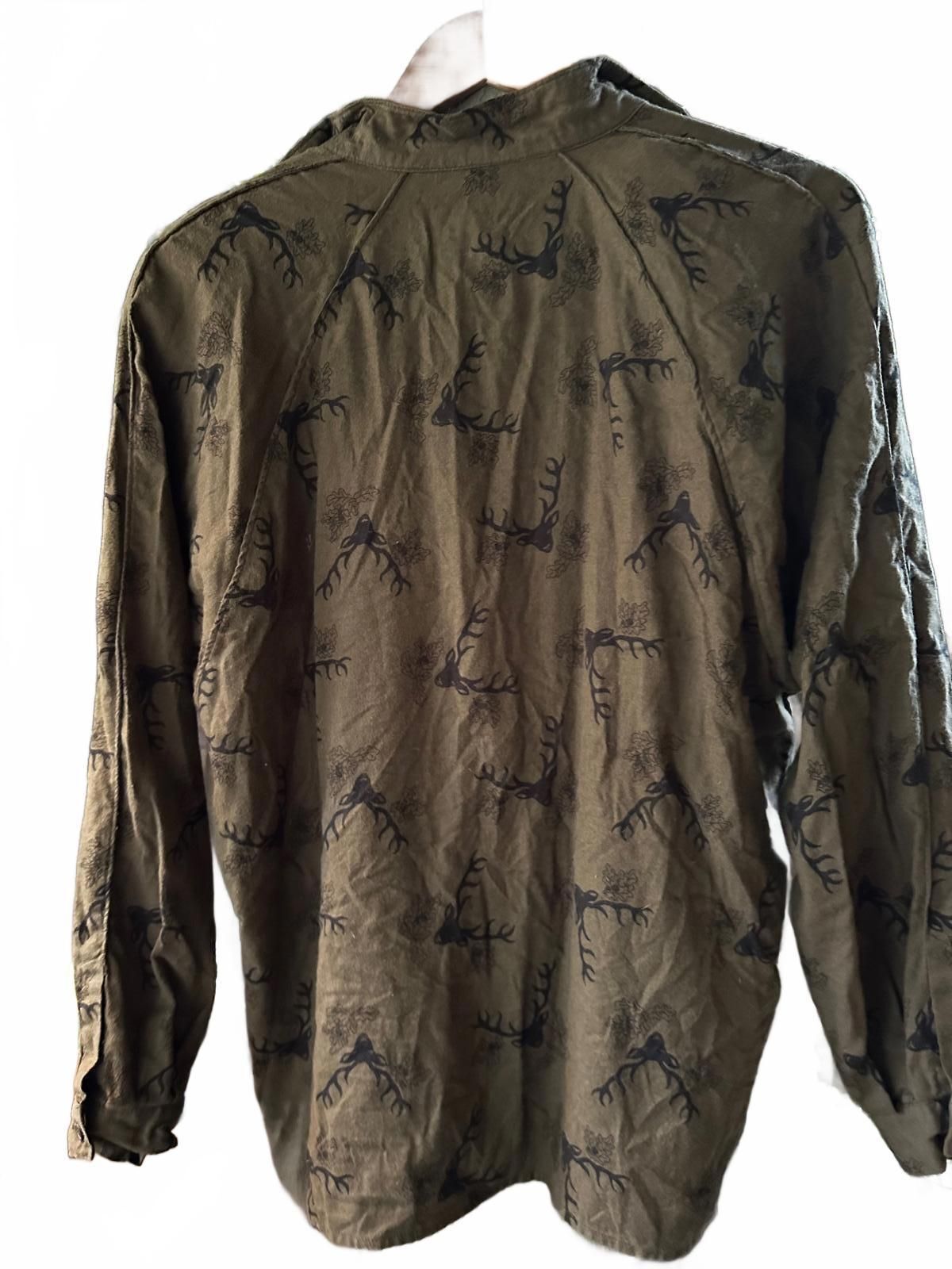 Vintage Mondi Hunting Stag Print Pullover Large