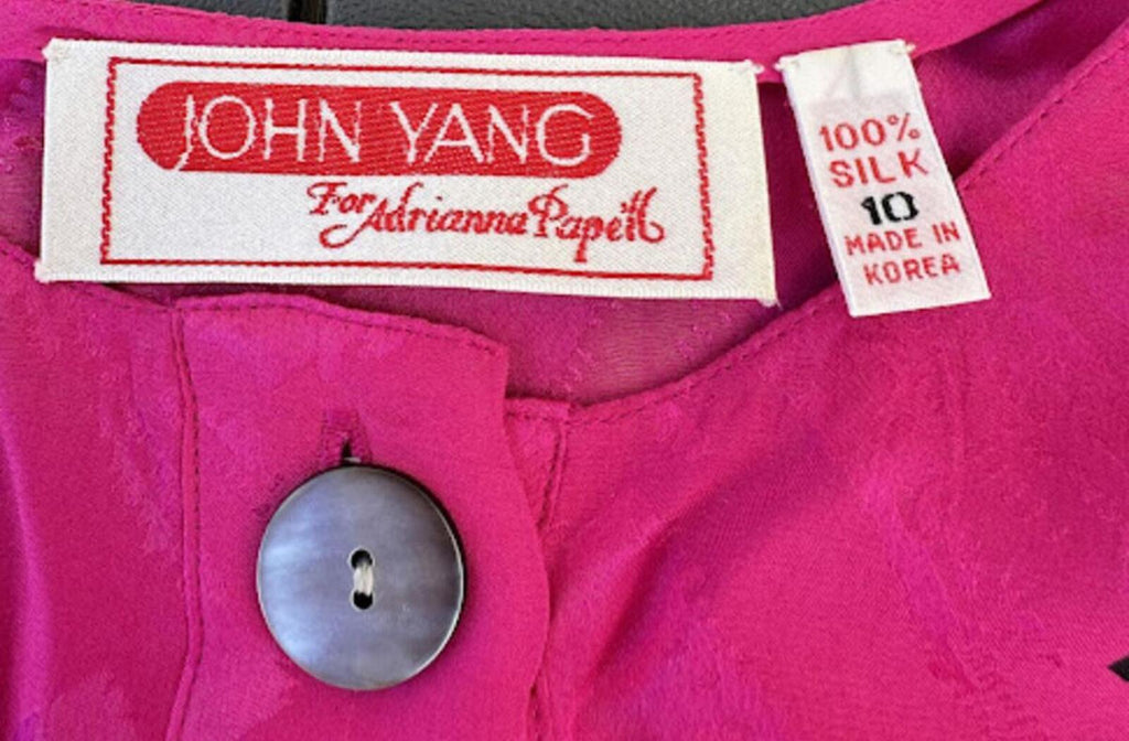 John Yang Silk Skirt Set Pink Korea Sz 10