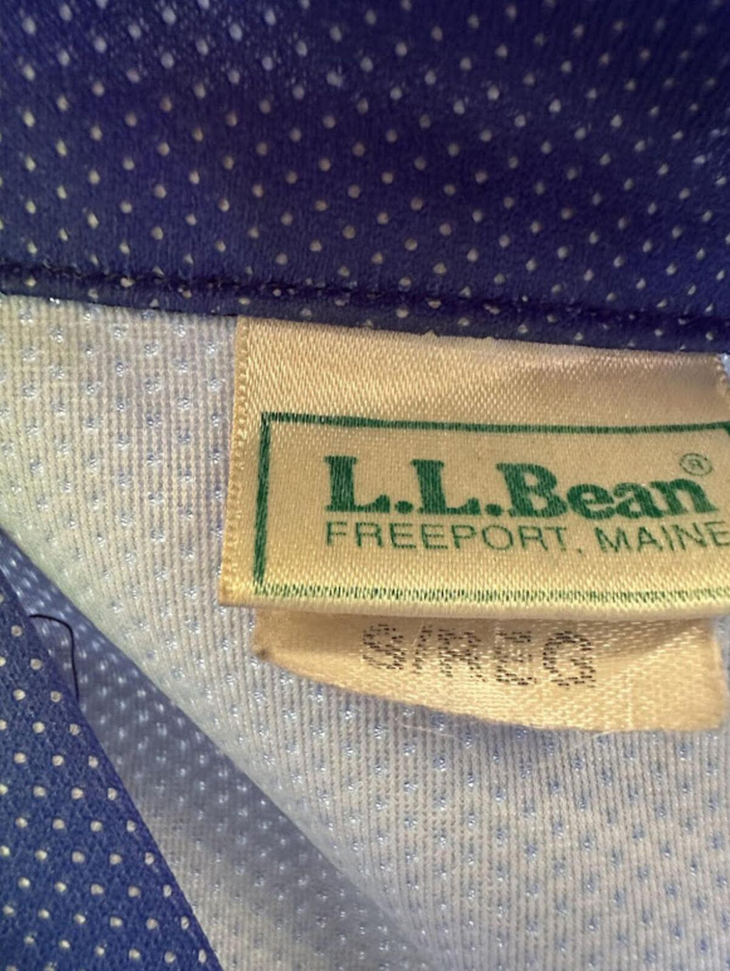 L.L.Bean Blue Half Zip Pullover Jacket  Made in USA
