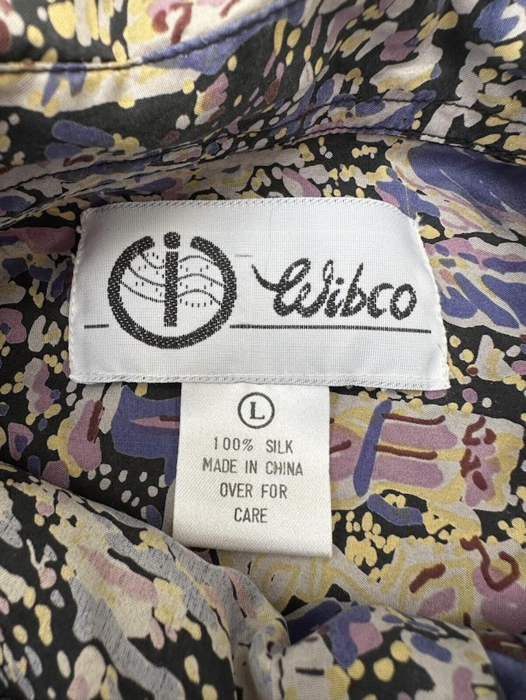 Vintage Subco Silk Abstract Shirt Large
