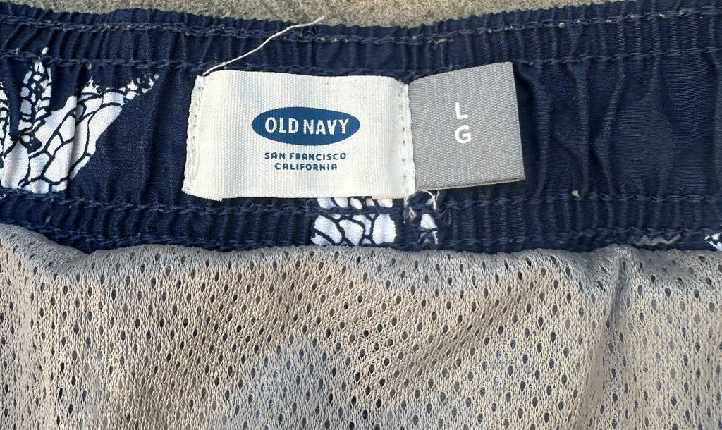 Men’s Swim Trunks Bundle Large H&M Old Navy Palm Turtle