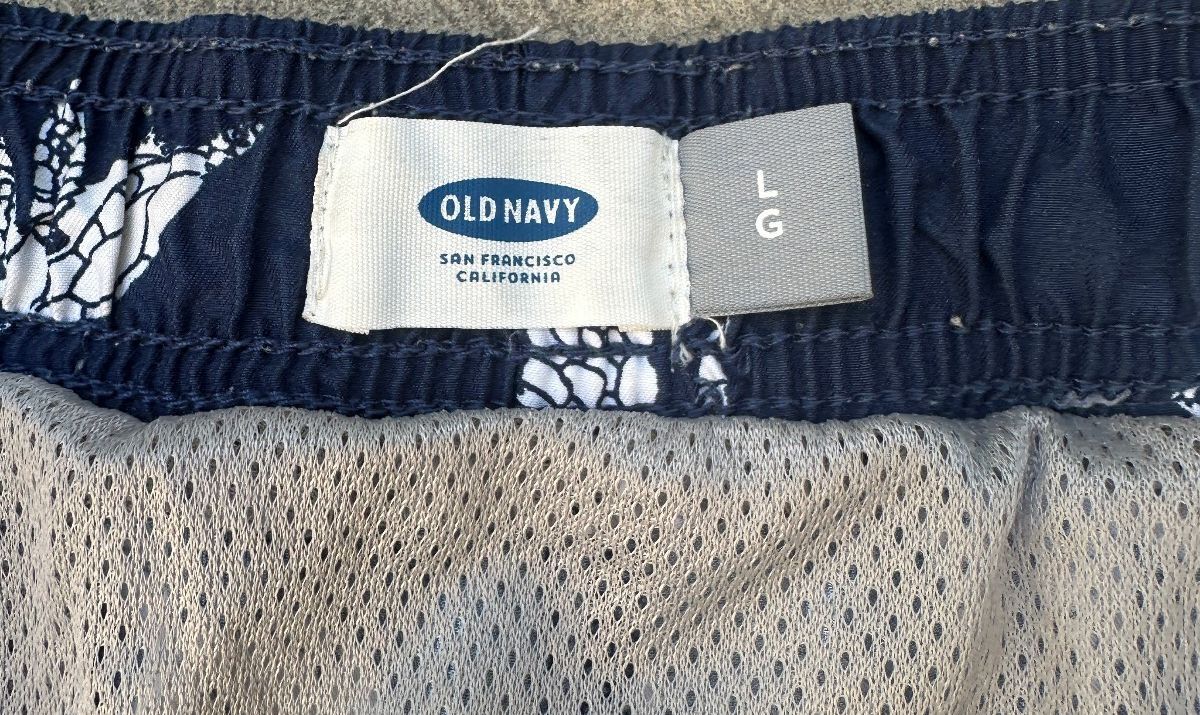 Men’s Swim Trunks Bundle Large H&M Old Navy Palm Turtle