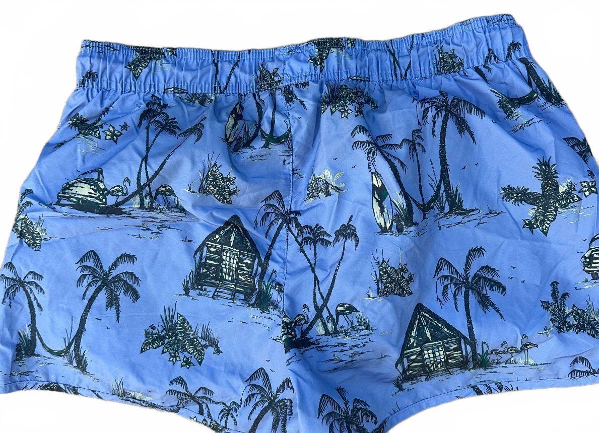 Men’s Swim Trunks Bundle Large H&M Old Navy Palm Turtle