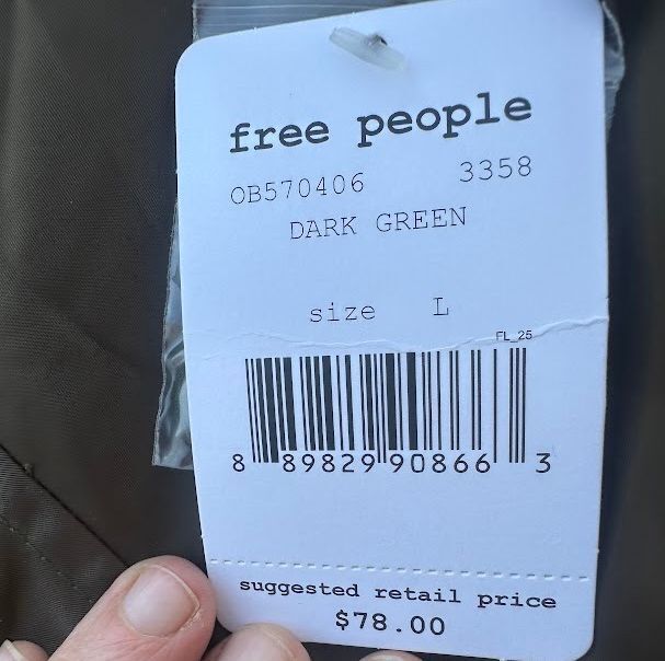 Free People Olive Bomber Jacket NWT Large