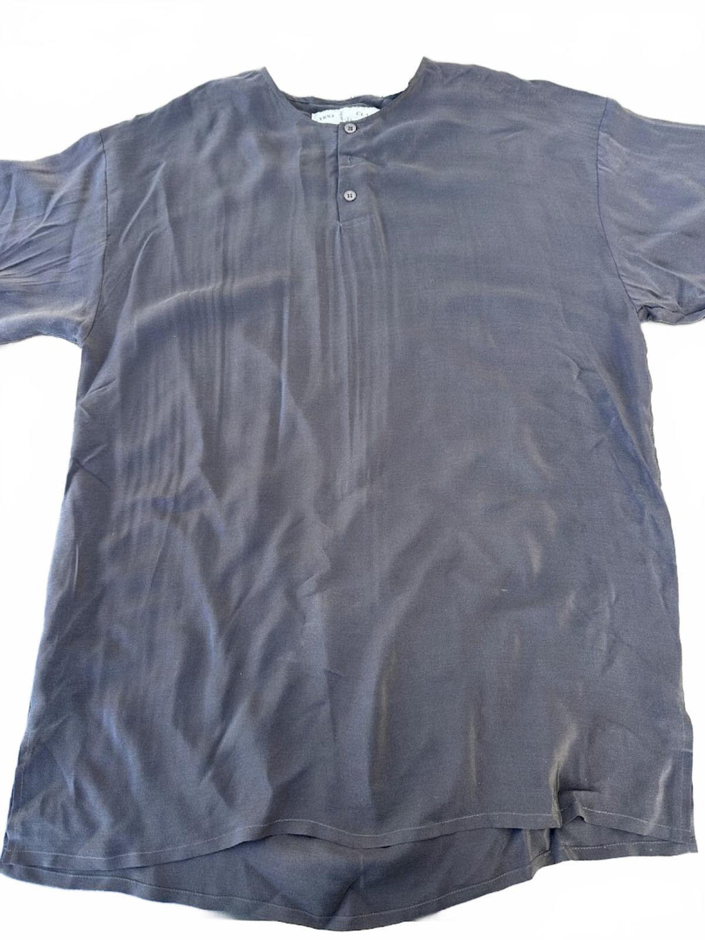 First Class Silk Black Blouse Size M