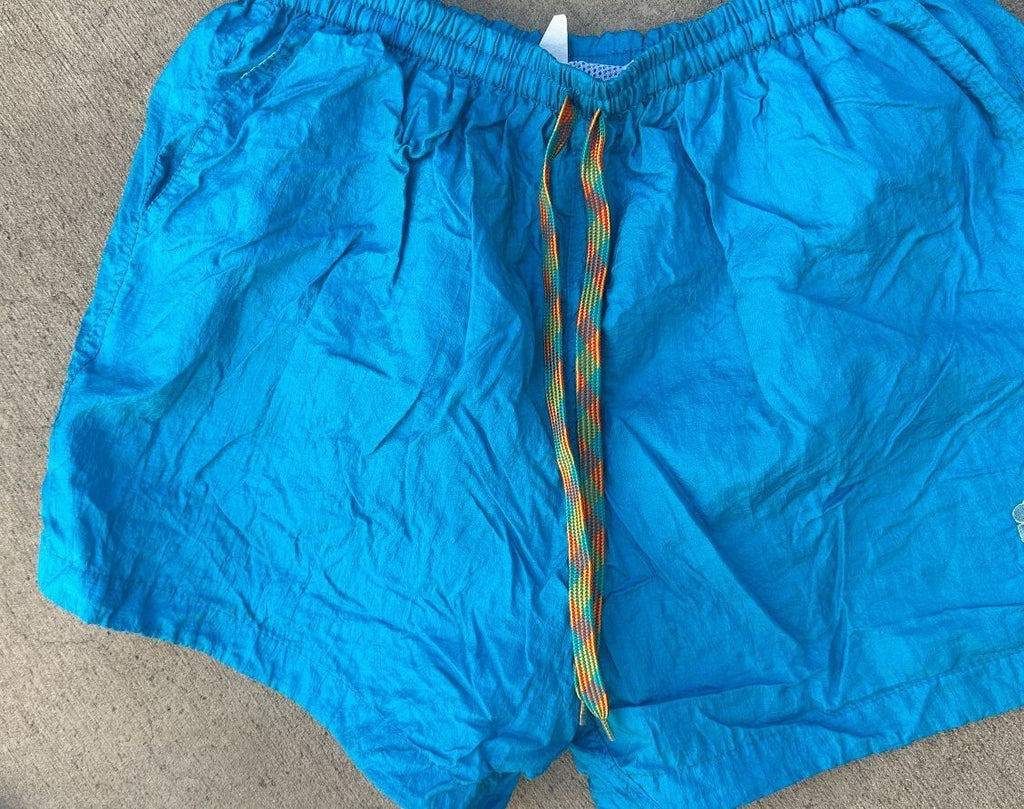 High On Life Blue Swim Trunks Men Small Cotton