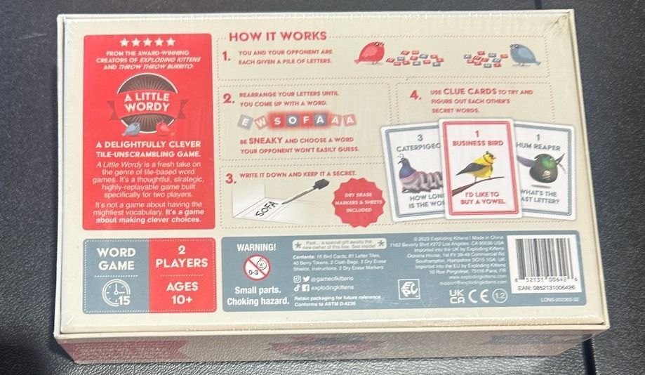 Exploding Kittens 2 Game Lot Zombie Kittens Little Wordy