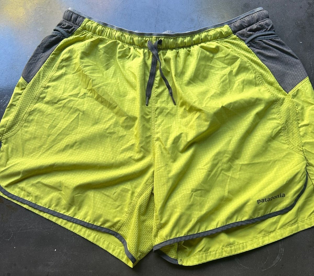 Patagonia Chartreuse Running Shorts Women's S