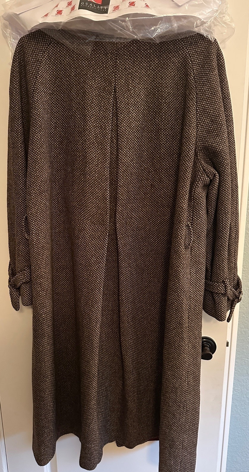 Vintage Dior Le Connaisseur Wool Belted Overcoat L