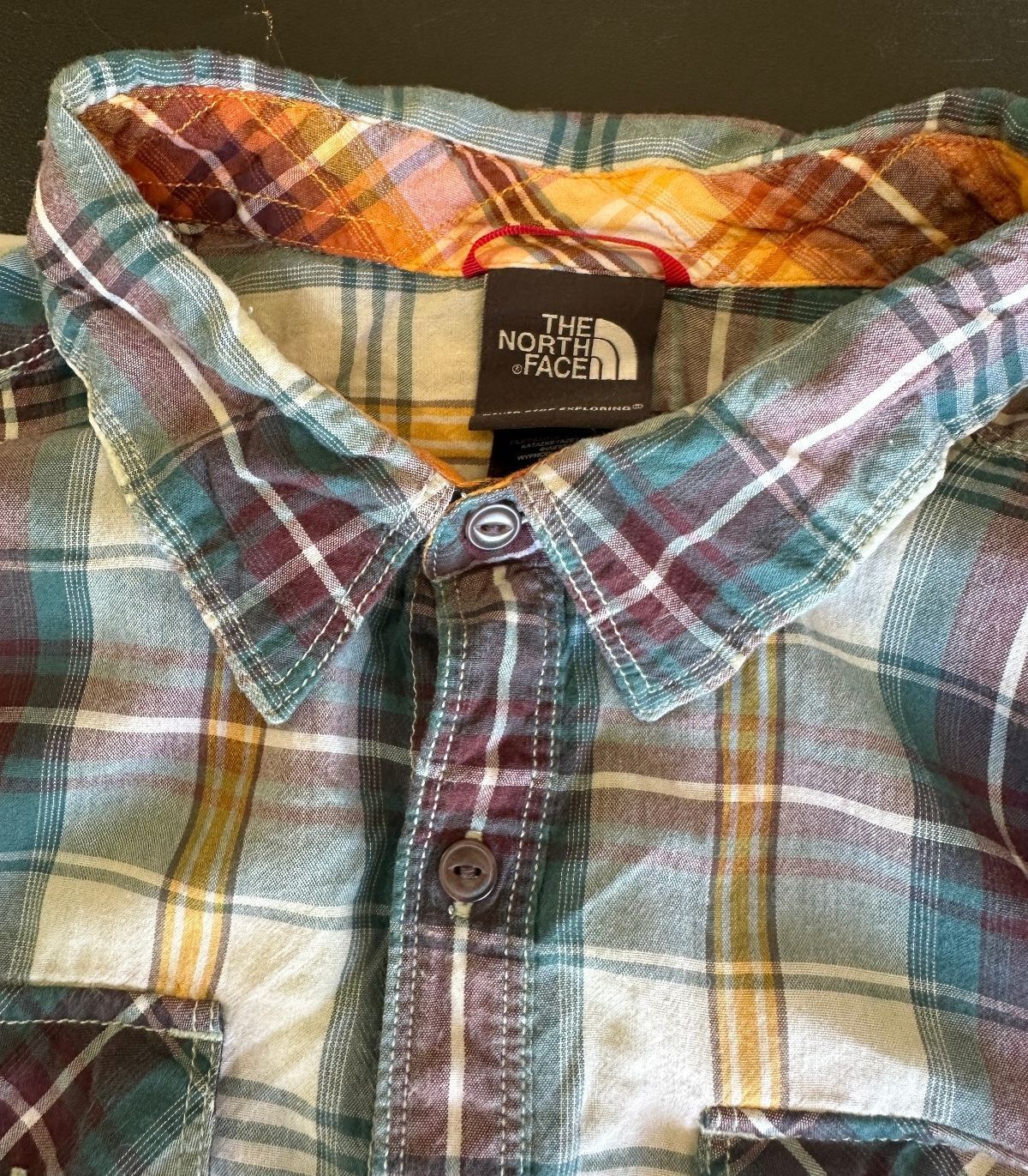 The North Face Plaid Button-Up Shirt XL