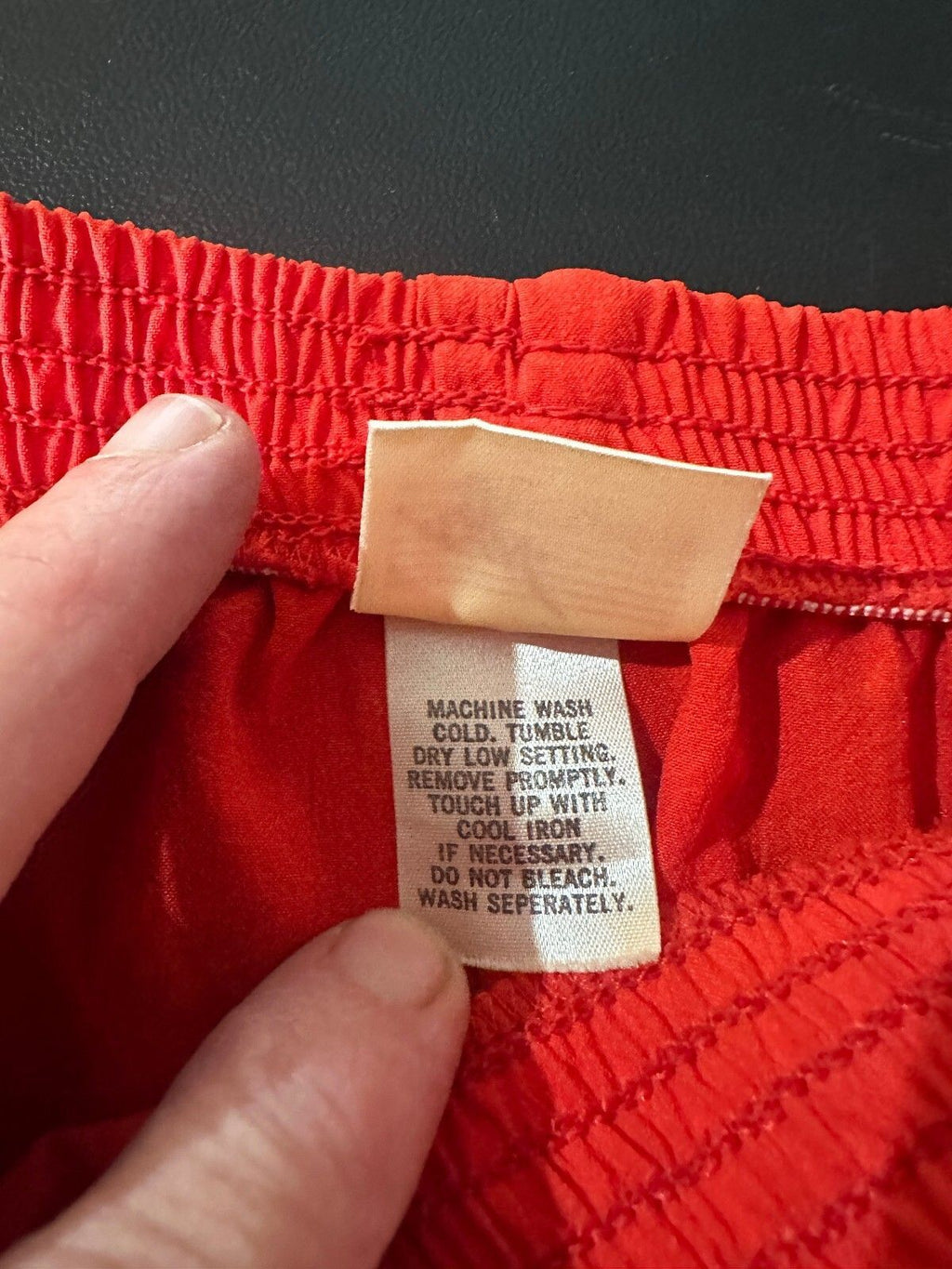 GW Originals Red Elastic Waist Pants M