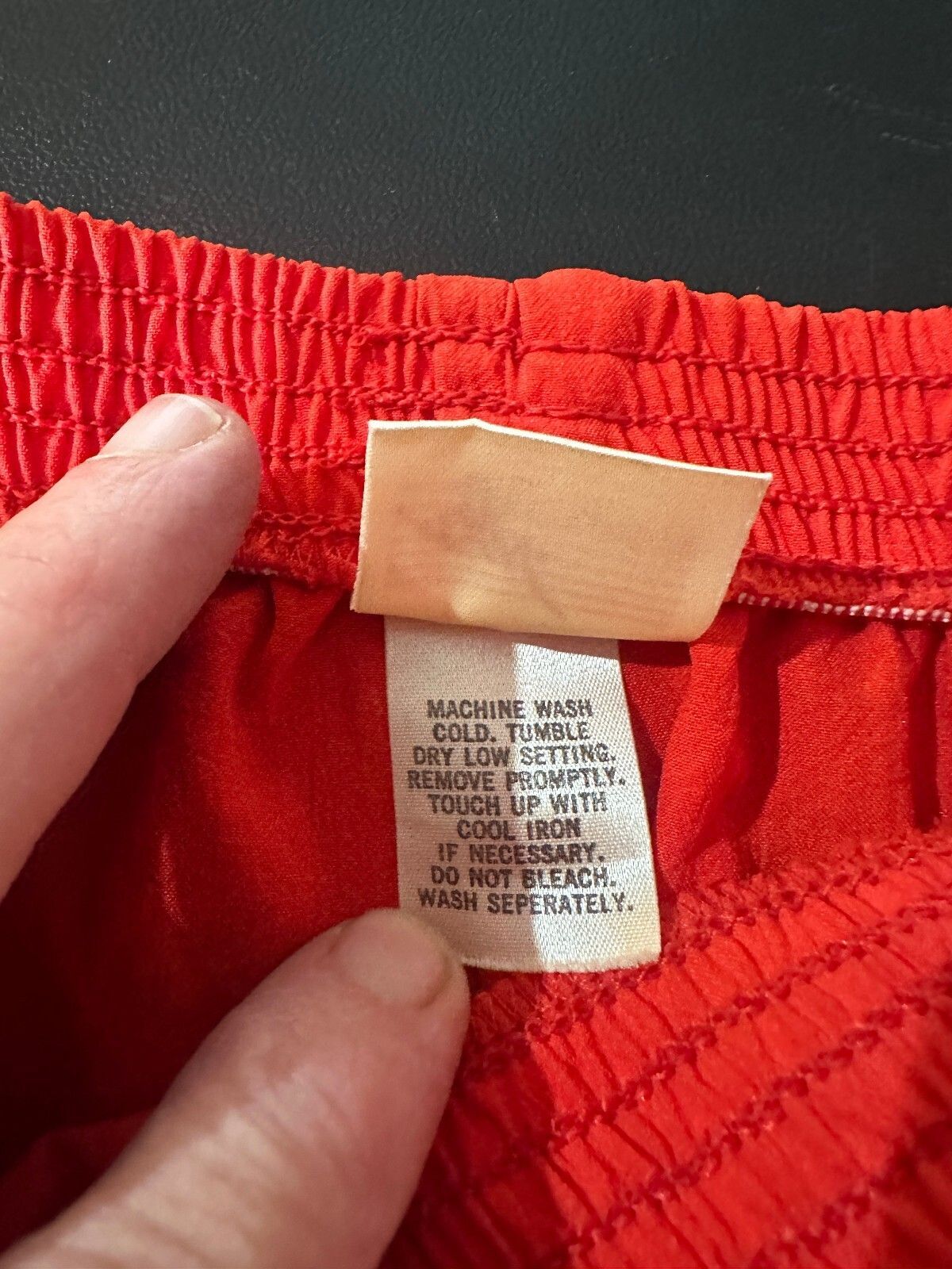 GW Originals Red Elastic Waist Pants M